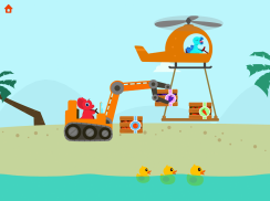 공룡 굴삭기 2 - 차량 및 레이싱 어린이 게임 screenshot 14
