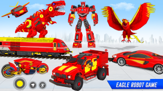 Police Eagle Robot Car Game 3d screenshot 4