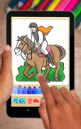 الحصان لعبة التلوين screenshot 8