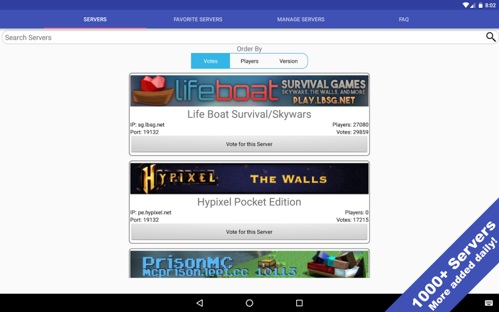 Servers For Minecraft PE - New  Download APK for Android 