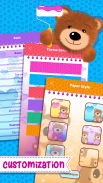 Teddy Bear Diary Journal with Password screenshot 2