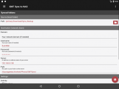 GMT Synchoniser vers NAS screenshot 3
