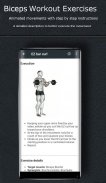 Bizeps Workout-Übungen screenshot 2