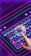 Purple Glow Keyboard Theme screenshot 4