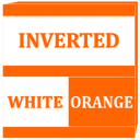 Inverted White and Orange Icon Pack Free