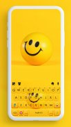 Rolling Happy Emoji Keyboard Background screenshot 3