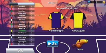 Kafa Futbolu - Türkiye 1. Lig screenshot 1