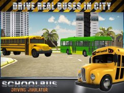 Schoolbus Memandu Simulator 3D screenshot 4