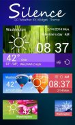 SILENCE THEME GO WEATHER EX screenshot 2