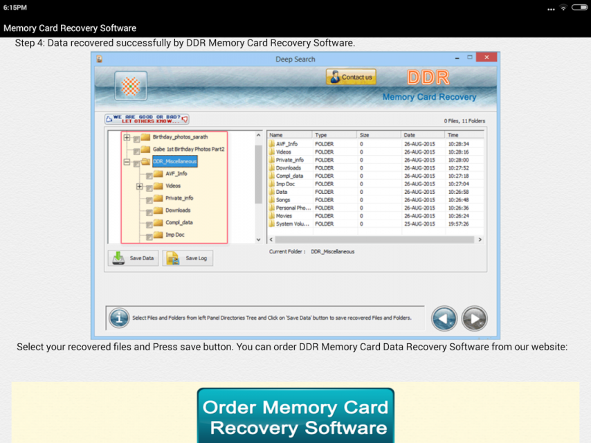 Free Memory Card File Recovery