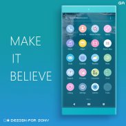 COLOR™ Theme | Premium Cyan 🎨Design For XPERIA screenshot 6