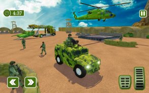 Army Car Transporter 2019 : Airplane Pilot Games screenshot 4