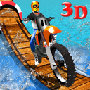 Wipeout Велосипед Трюки 3D Icon