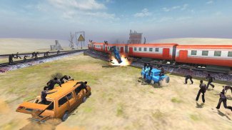Train shooting - Zombie War screenshot 1