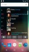 Contacts widget with dialer screenshot 2