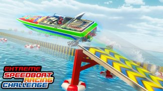 Mega Ramp Stunts Master Speed Boat Racing Games screenshot 2