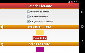 Batería Flotante Porcentaje % screenshot 3