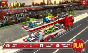 Permainan truk Trailer Transporter kendaraan screenshot 0