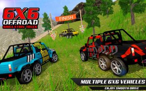 6x6 Spin Offroad Mud Runner Truck Drive Games 2018 screenshot 4