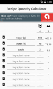 Recipe Quantity Calculator screenshot 1