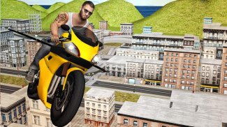 Flying Moto Racer 3d screenshot 1