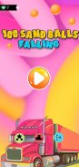 100 Sand Balls Falling screenshot 1
