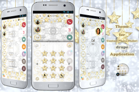 Theme Dialer Glitter GoldStars screenshot 5