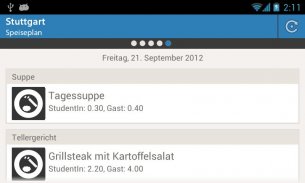 Mensa Stuttgart screenshot 1