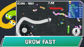 Angry Crawler Worm : Play snake game classic screenshot 1