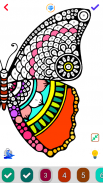 Butterfly Paint by Number Book - Animals Coloring screenshot 4