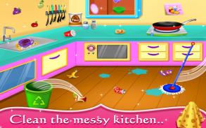 My Baby Doll House - Tea Party & Cleaning Game screenshot 1