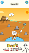 stickman voleur puzzle jeux QI screenshot 0