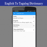 English To Tagalog Dictionary screenshot 1