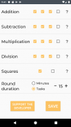 Mathematics: mental arithmetic screenshot 1