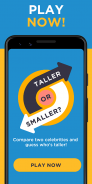 Taller or Smaller: Celebrity Height Trivia Quiz screenshot 4