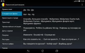 Румынский разговорник для туристов screenshot 6