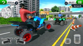 ATV City Traffic Racing Games 2019 screenshot 4