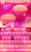 Pink Sparkle GO Keyboard Theme screenshot 2