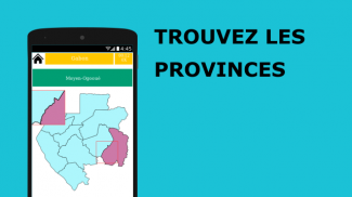 Carte Quiz 2020 - Gabon Provinces Chefs-lieux screenshot 2