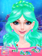 Mermaid Princess Fashion Doll Makeup Salon screenshot 0