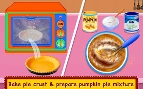 Pumpkin Pie Maker - Dessert Food Cooking Game screenshot 1