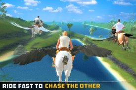 Flying Unicorn Racing 3D screenshot 2