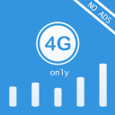 4G Only (No Ads) : Lock LTE Icon