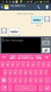 สีชมพูความรัก GO Keyboard screenshot 2