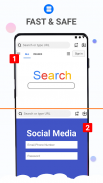 Dual Browser Split Screen: Private Browser screenshot 2