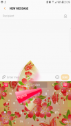 Pink Flowers Keyboard screenshot 3