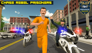 Police Moto Bike Prisoner Transport 3D screenshot 0