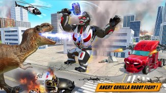 Angry Gorilla Robot Truck Game screenshot 5