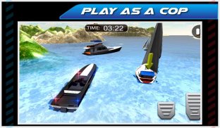 شرطة الطوارئ 3D قارب محرك screenshot 2
