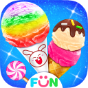 Candy Ice Cream Cone - Sweet Rainbow Dessert Games Icon